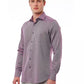 Burgundy Slim Fit French Collar Shirt