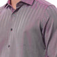 Burgundy Slim Fit French Collar Shirt