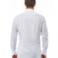 Elegant White Slim Fit French Collar Shirt