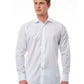 Elegant White Slim Fit French Collar Shirt