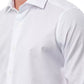 Elegant White Slim Fit French Collar Shirt