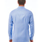 Elegant Slim Fit Light-Blue Shirt