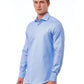 Elegant Slim Fit Light-Blue Shirt