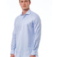 Elegant Slim Fit Light-Blue French Collar Shirt
