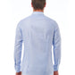 Elegant Slim Fit Light-Blue French Collar Shirt