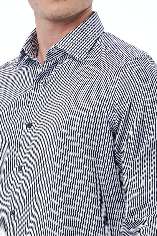 Black and White Checkerboard Luxury Shirt