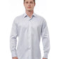 Regular Fit Italian Collar Shirt in Gray