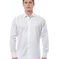 Elegant White Italian Collar Shirt - Regular Fit