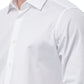 Elegant White Italian Collar Shirt - Regular Fit