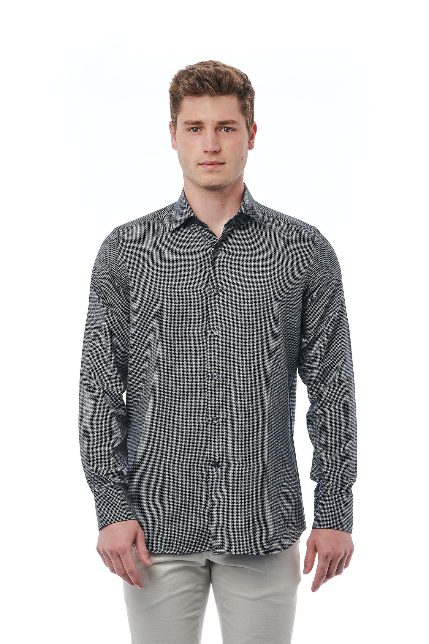 Sleek Italian Collar Regular Fit Shirt