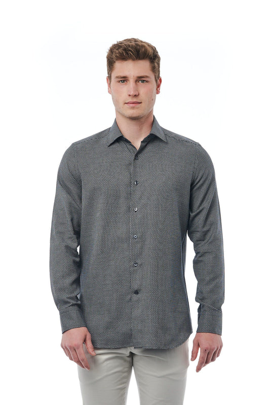Sleek Italian Collar Regular Fit Shirt