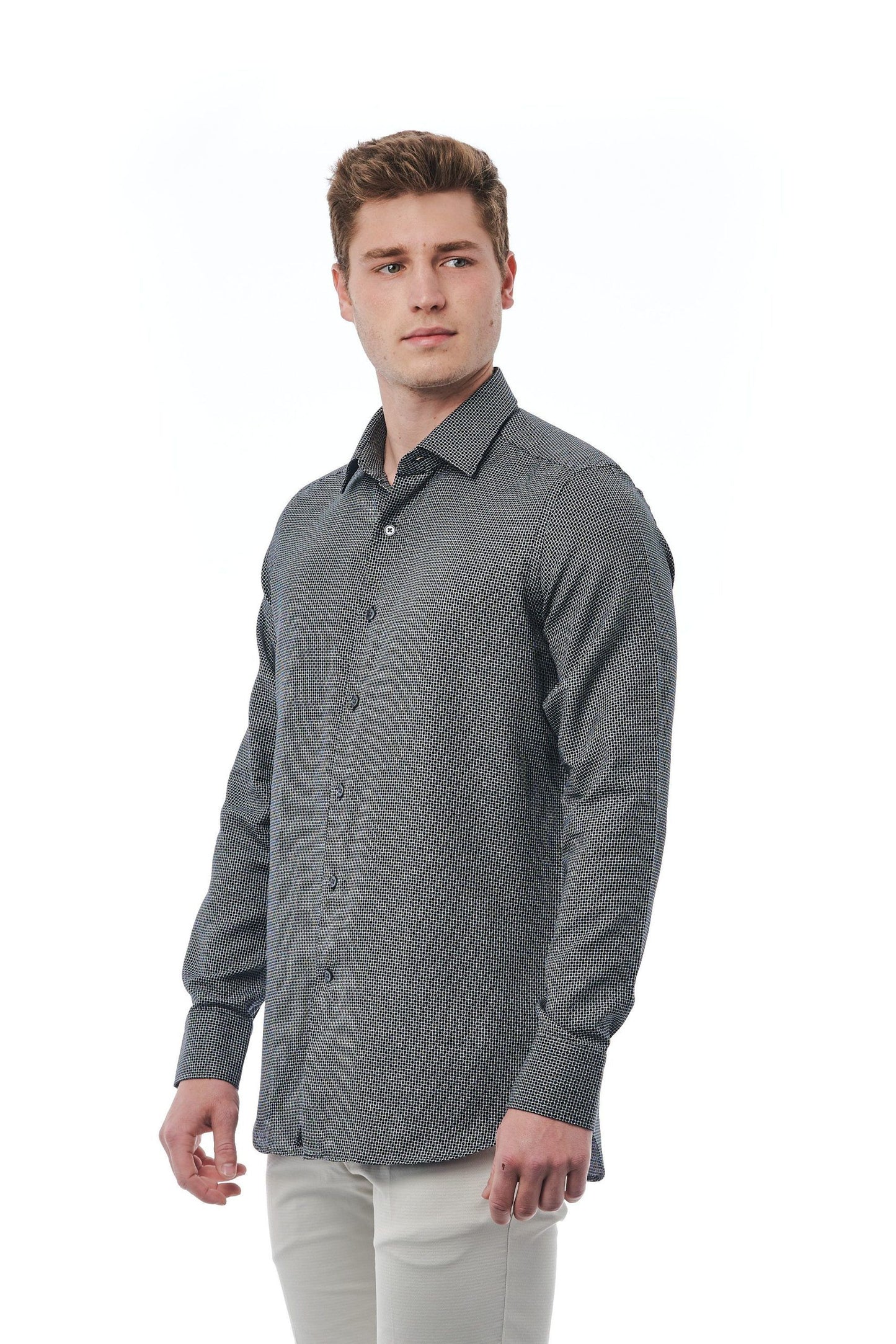 Sleek Italian Collar Regular Fit Shirt