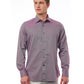Elegant Burgundy Italian Collar Shirt