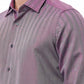 Elegant Burgundy Italian Collar Shirt