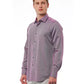 Elegant Burgundy Italian Collar Shirt