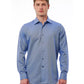 Elegant Light Blue Regular Fit Italian Collar Shirt