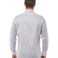Elegant White Italian Collar Shirt