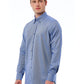 Elegant Blue Cotton Button-Down Shirt