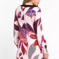 Elegant Straight-Cut Wool Dress with Pop Art Print