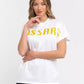 Elegant Kimono Model Cotton Tee in White