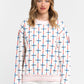 Elegant Oversized Striped Sweatshirt