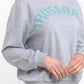 Oversized Round-neck Cotton Blend Sweatshirt