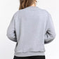 Oversized Round-neck Cotton Blend Sweatshirt