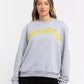 Oversized Cotton-Blend Round-Neck Sweatshirt