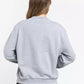 Oversized Round-Neck Cotton Blend Sweatshirt
