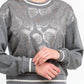 Elegant Oversized Round-Neck Cotton Sweatshirt