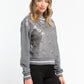 Elegant Oversized Round-Neck Cotton Sweatshirt