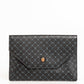Elegant Monogram Clutch in Crespo Leather