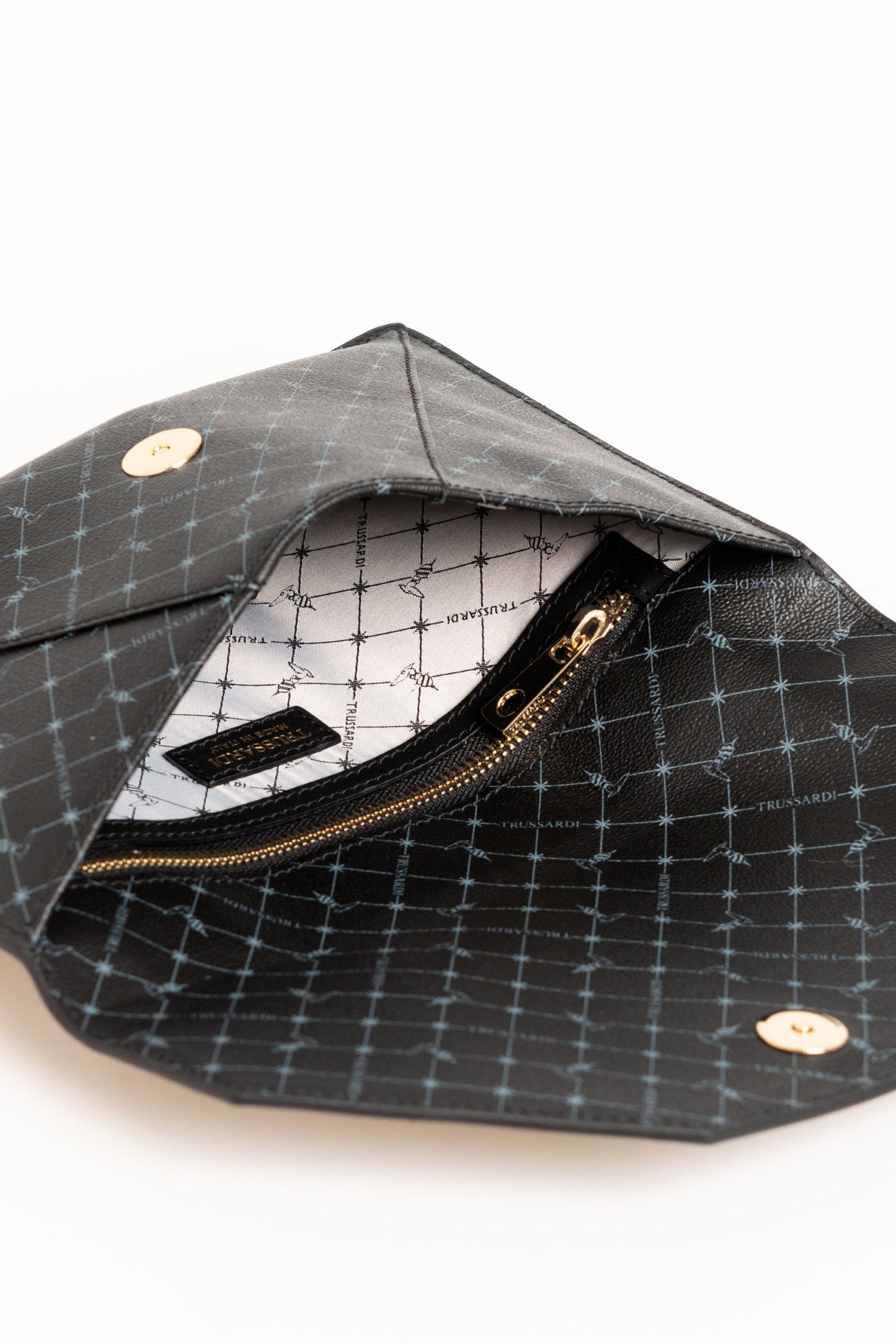 Elegant Monogram Clutch in Crespo Leather