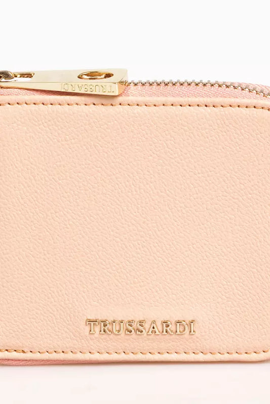 Elegant Pink Leather Medium Wallet