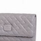 Elegant Gray Geometric Nappa Wallet