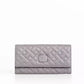 Elegant Gray Geometric Nappa Wallet