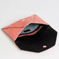 Elegant Perforated Leather Envelope Clutch