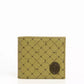 Elegant Green Crespo Leather Monogram Wallet