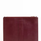 Elegant Calfskin Clutch with Logo Detailing