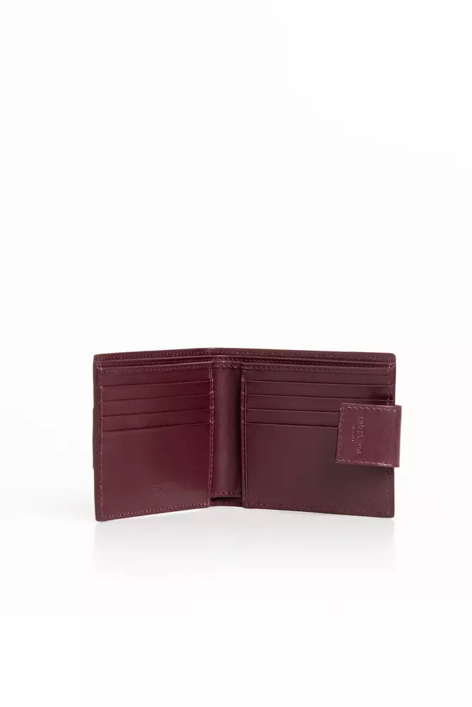 Elegant Soft Calfskin Wallet with Secure Strap
