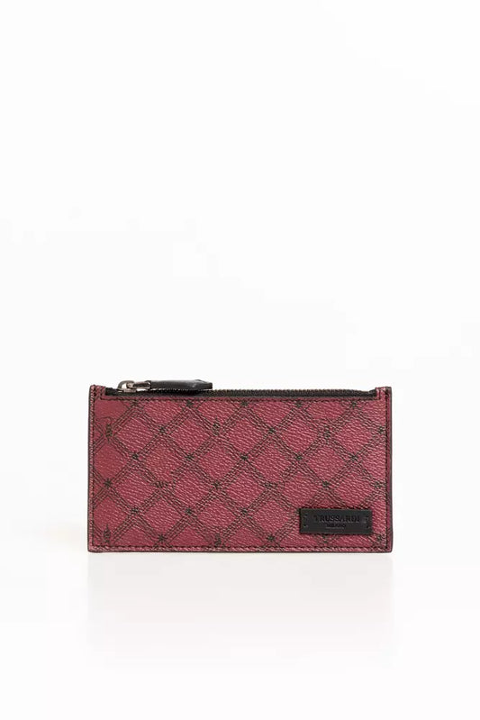 Elegant Geometric Leather Card Holder