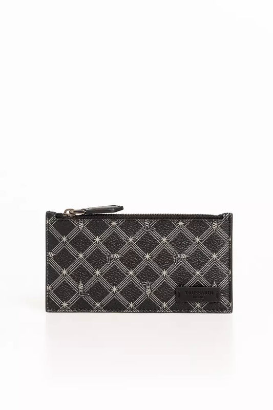 Elegant Geometric Leather Card Holder