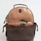 Elegant Calfskin Backpack with Unique Crackle Effect