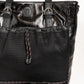 Sleek Black Leather Shoulder Bag