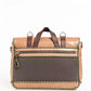 Elegant Craquele-Effect Calfskin Briefcase