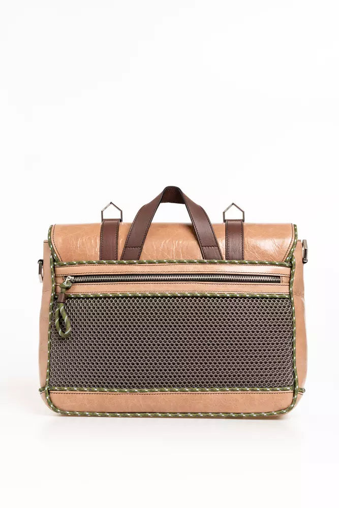 Elegant Craquele-Effect Calfskin Briefcase