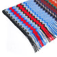 Geometric Fringe Scarf in Bright Multicolor