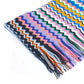 Geometric Pattern Fringed Luxury Scarf