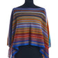Elegant Multicolor Wool Blend Poncho