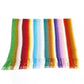 Chic Geometric Patterned Scarf with Fringes